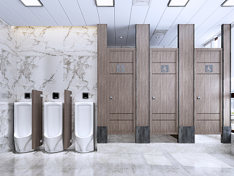 Public toilet Modern toilet 3d model