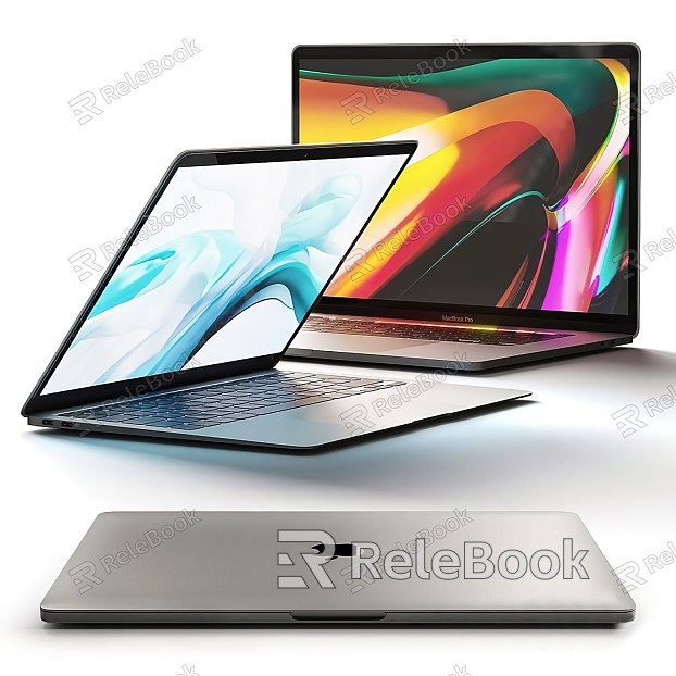 Modern Laptop Tablet PC model