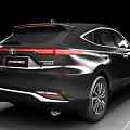 Black Toyota Harrier SUV With Modern Exterior Design Sleek Body LED Headlights And Black Alloy Wheels