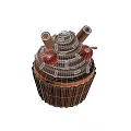 Delicious Chocolate Cupcake Featuring Swirled Frosting Cherries And Chocolate Sticks