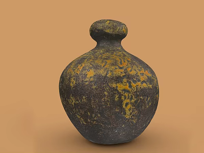 Rustic Ceramic Vase As Decorative Accent For Home Furniture Pieces 3d model