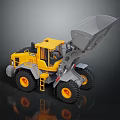 Yellow Volvo Heavy Duty Wheel Loader With Large Bucket And Big Wheels