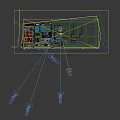 Industrial Factory Plant with Pipes Tanks and Blue Industrial Equipment Structures