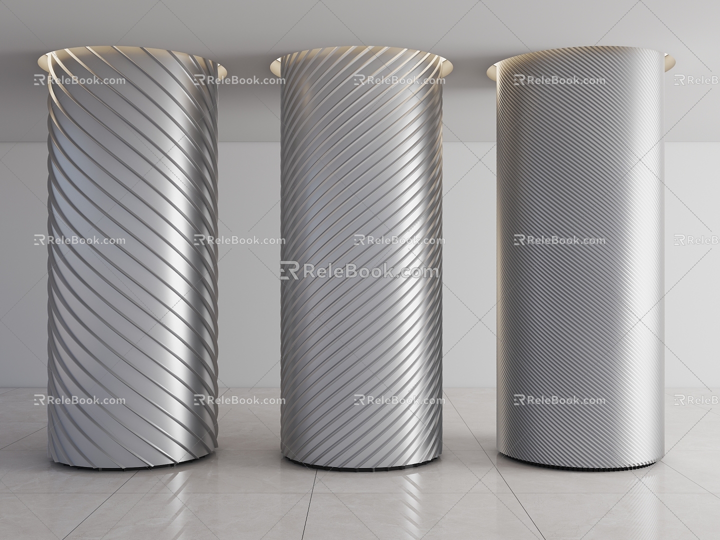 Special-shaped stainless steel column stainless steel cylindrical stainless steel shape column decorative column indoor column 3d model