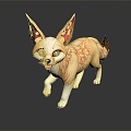 Modern fox ear fox desert fox big ear small fox cartoon fox 3d model