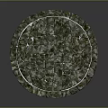 Circular Gray Stone Paving Slabs With Irregular Pattern For Architectural Ground