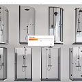 Modern Glass Shower Enclosures With Various Styles And Shower Heads