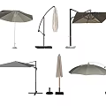 Outdoor Sunshades With Various Modern Designs Adjustable Stands And Foldable Features 3d model