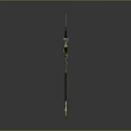 Fantasy Warrior Character With Phoenix Themed Golden Spear Weapon Design