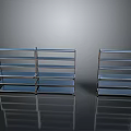 Modern Metal Storage Shelves With Multiple Layers Sturdy Design For Home Office Use