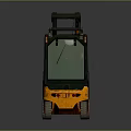 Orange And Black EP CBD Forklift With Cab Forks And Wheels