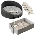 Pet Accessories for Cats and Dogs Including Scratching Posts Litter Box Food Bowls and Toys