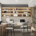 Modern study 3d model