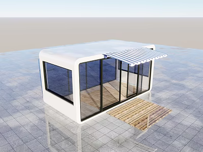 Apple Cabin Mobile House 3d model