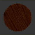Mahogany Round Wooden Cabinet With Door And Multiple Shelves Home Furniture Design