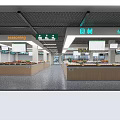 Supermarket Grocery Section With Fresh Food Ingredients Seasoning And Display Shelves