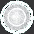 Elegant Ceramic Plate With Golden Intricate Lace Border And Yellow Floral Design