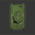 Green Military Tank with Number 101 and Track Design for Military Vehicle