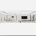 Modern Cream Style Cozy Living And Dining Room With Soft Furnishings And Large Window Views