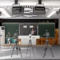 Modern Guide Room Recording Classroom 3d model