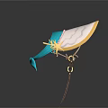 Elegant Daily Use Hat With Blue Band White Body And Golden Decorative Strap