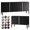 Nordic Simple Light Luxury Sideboard 3d model