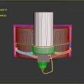 Industrial Mechanical Component With Metal Casing Heat Sink And Cylindrical Structure