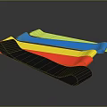 Elastic Multicolored Resistance Bands For Fitness Exercise Training And Workout