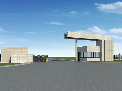 Modern Gate 3d model