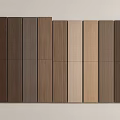 Different Colored Wooden Wall Panels In Dark Brown Light Brown Beige Tones Neatly Arranged