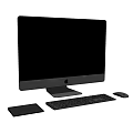Modern computer Apple monitor 3d model
