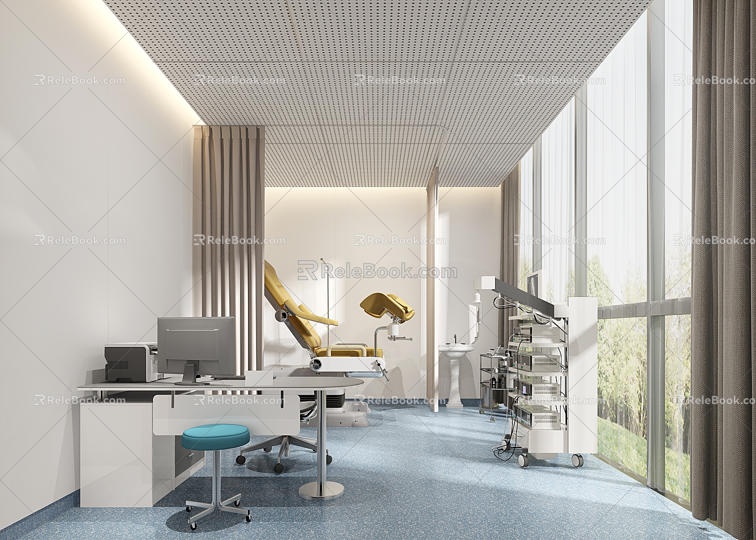 Modern Clinic Medical 3d model