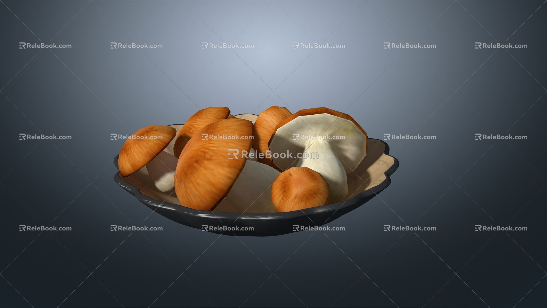 mushroom mushroom mushroom vegetable mushroom 3d model