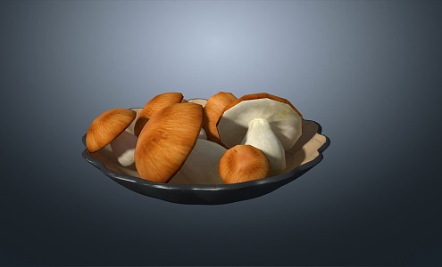 mushroom vegetable mushroom 3d model