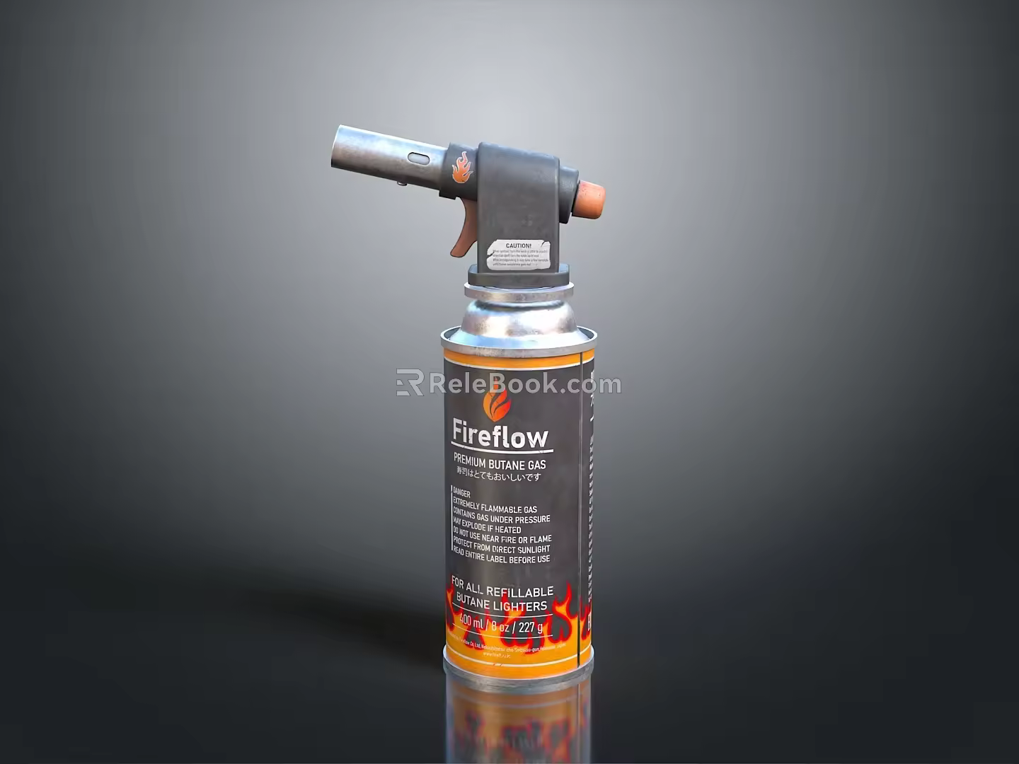 blowtorch fire lamp gasoline blowtorch kerosene blowtorch blowpipe modern weapon hot weapon military 3d model