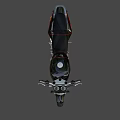 Sleek Modern Motorcycle Design With Chrome Finish Black Seat And Red Accents