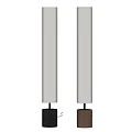 Stylish Cylindrical Shade Floor Lamp With Various Base Colors And Soft Illumination