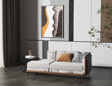 Modern chaise longue 3d model