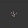 All in One Machine With Blue Circular Ring Red Yellow Tracks And Supporting Frame