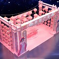 Cherry Blossom Festival Opera Chinese Music Festival Pink Meichen Shopping Mall Lighting Door Road Show dp Point Photo Point Photo Area New Festival Spring Festival 3d model