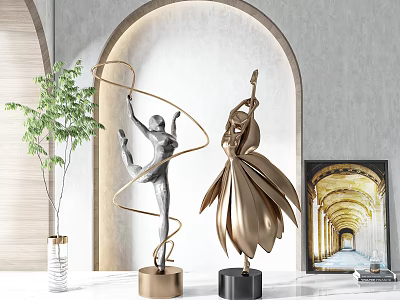 Modern ornaments combination display ornaments 3d model