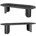 Modern Dining Table With Marble Top And Black Metal Legs Minimalist Design