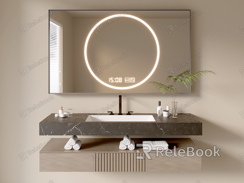 Modern Bathroom Cabinet Bathroom Basin Bathroom Ornaments model