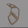 3D Metal Bracket Model With Geometric Structure And Smooth Surface Features 3d model