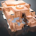 Cave Dungeon Underground Cave Game Environment Game Scene Fairy Tale Scene Fairy Tale 3d model