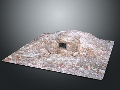 Cave Mountain Cave Realistic 3d model