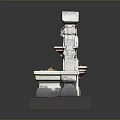 Ornate Decorative Stone Fountain With Carved Details And Brick Base