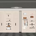 Modern Wardrobe With Glass Doors Built-in Lighting And Storage Space
