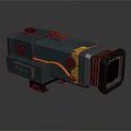 Vintage Teal Digital Camera Body Design Featuring Yellow Stripe Control Knobs And Lens