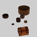 Various Handwoven And Wooden Storage Baskets With Round Oval And Lidded Designs For Home